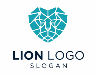 Logo about Lion on a white background. created using the CorelDraw application.