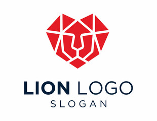 Logo about Lion on a white background. created using the CorelDraw application.