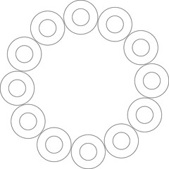 Circle shape design. Geometric element