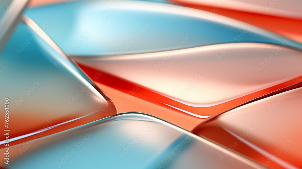 Aufkleber abstract geometric composition with vibrant colors and sharp angles background design