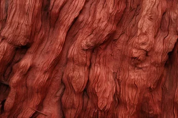 Foto op Canvas Weathered Redwood tree texture skin. Park plant. Generate Ai © juliars