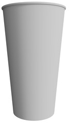 Blank Paper Cup 16 Oz on transparent background