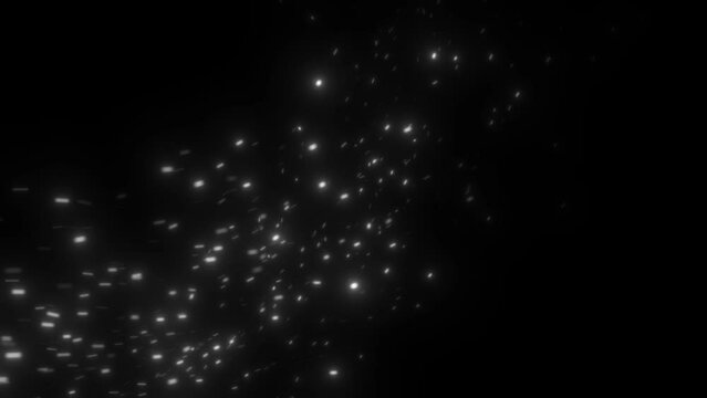 Sparkle Particle Flying Animated Video Element Overlay