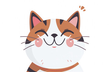 Obraz premium Happy Cartoon Cat Winking