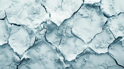 Cracks like broken ice, white transparent, flat lay, 8k --ar 16:9 --stylize 250 Job ID: a01c54ea-cc6f-4208-9843-f02ac3b3251a - obrazy, fototapety, plakaty