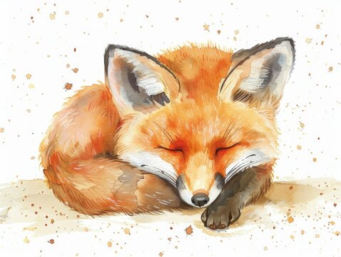 Sleepy Fox Cub