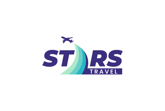 stars logo travel modern,perfect for agency and company