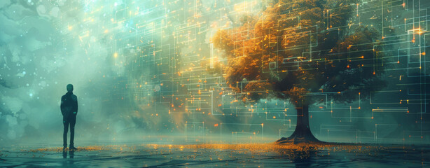 The tree of AI's digital data flow 