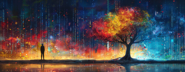 The tree of AI's digital data flow 