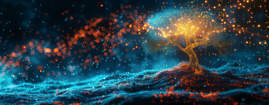 The tree of AI's digital data flow 