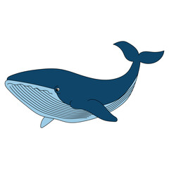 Colorful Whale Clipart for Lovers of Sea Animals, Marine Life, and Aquatic Animals