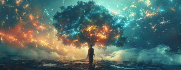 The tree of AI's digital data flow 