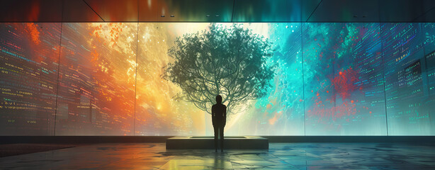 The tree of AI's digital data flow 