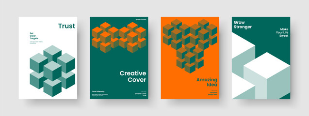 Fototapeta premium Geometric Banner Layout. Modern Business Presentation Template. Abstract Report Design. Brochure. Poster. Book Cover. Flyer. Background. Magazine. Catalog. Journal. Brand Identity. Leaflet