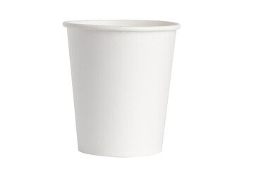 White paper glass on empty background