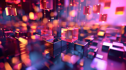 Digital background. Network capabilities, technological processes and digital storage.