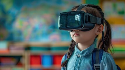 Future of education with VR technology for children. 