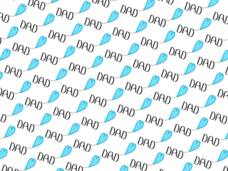 Ilustración  de un patrón  del día del padre en estilo minimalista en un fondo blanco.