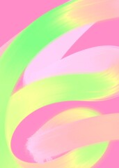 Bright neon gradient hand drawn lines pattern element background