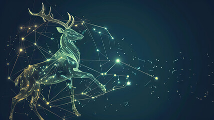 Twelve zodiacs concept. Horoscope Sagittarius zodiac sign. - obrazy, fototapety, plakaty