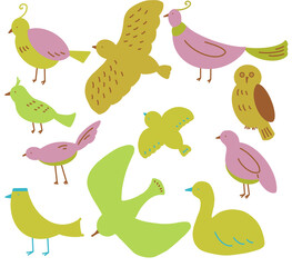 鳥のイラストセット