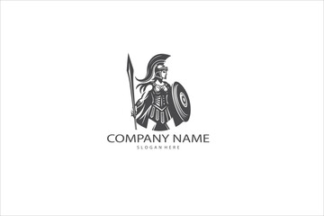 Athena goddess vector for logo or design.