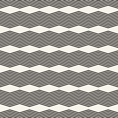 Vector seamless pattern. Repeating geometric elements. Stylish monochrome background design.