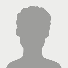 Flat illustration in grayscale. Avatar, user profile, person icon, male silhouette, profile picture. Suitable for social media profiles, icons, screensavers and as a template... © TA Sydoruk