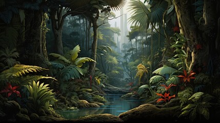dense tropical jungles
