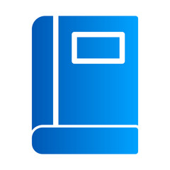 This is the Book icon from the gadget icon collection with an solid gradient style