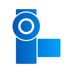 This is the Handycam icon from the gadget icon collection with an solid gradient style