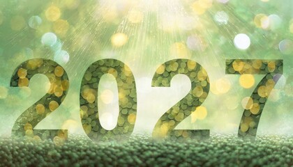 Happy new year 2027 background new year holidays card.