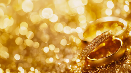 Luxury golden wedding background. - 762373680