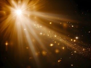 natural light overlays on a dark background.