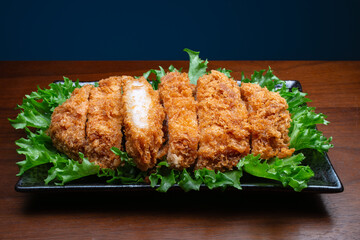 とんかつ　ソースかけ　一皿
