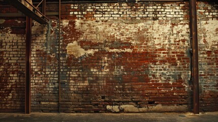 background with aged brick wall