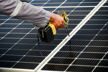 Solar energy panel photovoltaic cell. Solar energy system with photovoltaic solar cell panels