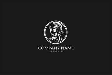 Athena goddess vector for logo or design.