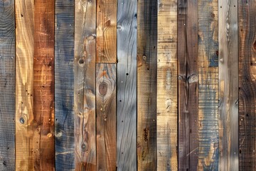 Rustic Wooden Plank Texture – Natural Brown and Gray Wood Board Background for Vintage Design