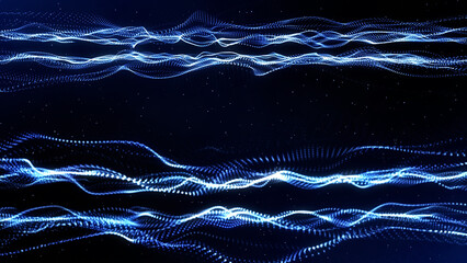 Abstract elegant luxury particle wave background