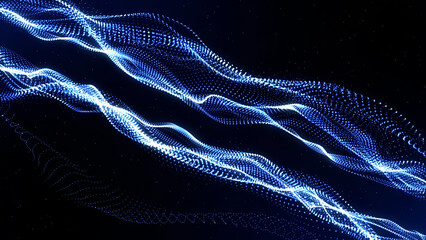 Abstract elegant luxury particle wave background