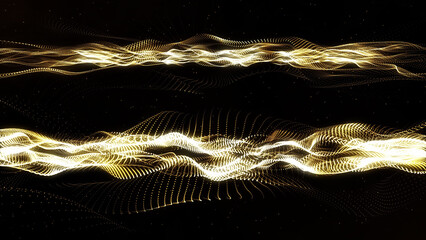 Abstract elegant luxury particle wave background