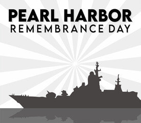 Fototapeta na wymiar Pearl Harbor Memorial Day USA