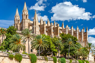Gothic cathedral of St. Mary in Palma de Mallorca