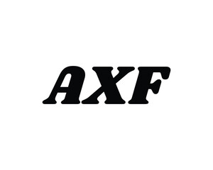 AXF logo design vector template