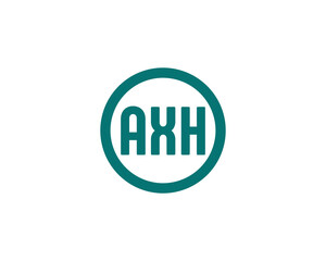 AXH logo design vector template