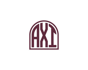 AXI logo design vector template