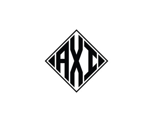 AXI logo design vector template