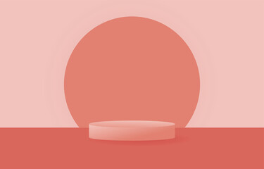pink violet 3d gradient abstract geometric pedestal background vector. presentation cover product theme background for sales online shopping, podium scene. pedestal podium, sale. pink gradient.