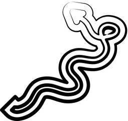 Arrows design elements. Hand drawn set of icons